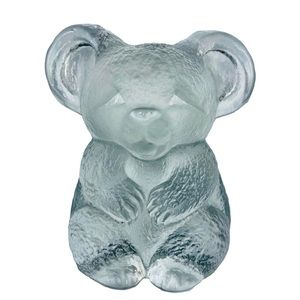 Mats Jonasson Royal Krona Sweden Koala Bear Vintage Crystal Figurine/Paperweight